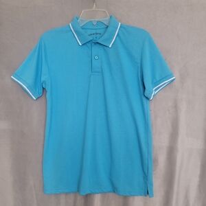 Men's Blue Polo Shirt, Size M Pettite
